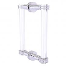 Allied Brass CV-406D-8BB-PC - Clearview Collection 8 Inch Back to Back Shower Door Pull with Dotted Accents