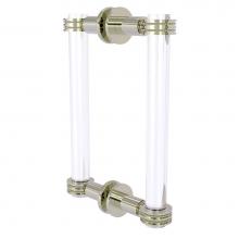 Allied Brass CV-406D-8BB-PNI - Clearview Collection 8 Inch Back to Back Shower Door Pull with Dotted Accents