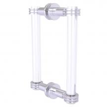 Allied Brass CV-406D-8BB-SCH - Clearview Collection 8 Inch Back to Back Shower Door Pull with Dotted Accents