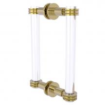 Allied Brass CV-406D-8BB-UNL - Clearview Collection 8 Inch Back to Back Shower Door Pull with Dotted Accents