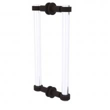 Allied Brass CV-406G-12BB-ORB - Clearview Collection 12 Inch Back to Back Shower Door Pull with Groovy Accents