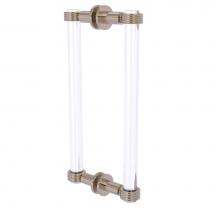 Allied Brass CV-406G-12BB-PEW - Clearview Collection 12 Inch Back to Back Shower Door Pull with Groovy Accents