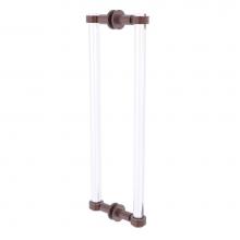 Allied Brass CV-406G-18BB-CA - Clearview Collection 18 Inch Back to Back Shower Door Pull with Groovy Accents