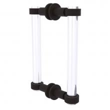 Allied Brass CV-406G-8BB-ORB - Clearview Collection 8 Inch Back to Back Shower Door Pull with Groovy Accents