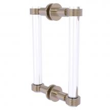 Allied Brass CV-406G-8BB-PEW - Clearview Collection 8 Inch Back to Back Shower Door Pull with Groovy Accents