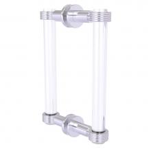 Allied Brass CV-406G-8BB-SCH - Clearview Collection 8 Inch Back to Back Shower Door Pull with Groovy Accents