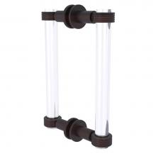 Allied Brass CV-406G-8BB-VB - Clearview Collection 8 Inch Back to Back Shower Door Pull with Groovy Accents
