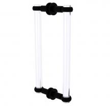 Allied Brass CV-406T-12BB-BKM - Clearview Collection 12 Inch Back to Back Shower Door Pull with Twisted Accents