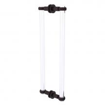 Allied Brass CV-406T-18BB-ABZ - Clearview Collection 18 Inch Back to Back Shower Door Pull with Twisted Accents