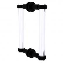Allied Brass CV-406T-8BB-BKM - Clearview Collection 8 Inch Back to Back Shower Door Pull with Twisted Accents