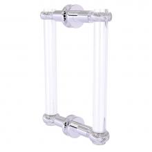 Allied Brass CV-406T-8BB-PC - Clearview Collection 8 Inch Back to Back Shower Door Pull with Twisted Accents