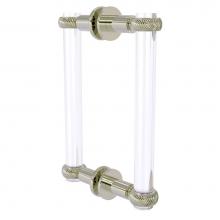 Allied Brass CV-406T-8BB-PNI - Clearview Collection 8 Inch Back to Back Shower Door Pull with Twisted Accents