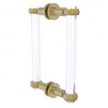 Allied Brass CV-406T-8BB-SBR - Clearview Collection 8 Inch Back to Back Shower Door Pull with Twisted Accents