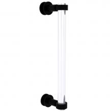 Allied Brass CV-407-12SM-BKM - Clearview Collection 12 Inch Single Side Shower Door Pull