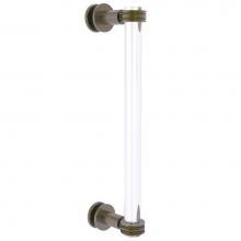Allied Brass CV-407D-12SM-ABR - Clearview Collection 12 Inch Single Side Shower Door Pull with Dotted Accents