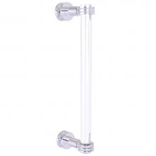 Allied Brass CV-407D-12SM-PC - Clearview Collection 12 Inch Single Side Shower Door Pull with Dotted Accents