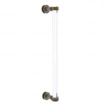 Allied Brass CV-407D-18SM-ABR - Clearview Collection 18 Inch Single Side Shower Door Pull with Dotted Accents