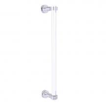 Allied Brass CV-407D-18SM-PC - Clearview Collection 18 Inch Single Side Shower Door Pull with Dotted Accents