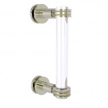 Allied Brass CV-407D-8SM-PNI - Clearview Collection 8 Inch Single Side Shower Door Pull with Dotted Accents
