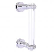 Allied Brass CV-407T-8SM-PC - Clearview Collection 8 Inch Single Side Shower Door Pull with Twisted Accents