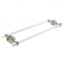 Allied Brass CV-41-BB-24-PNI - Clearview Collection 24 Inch Back to Back Shower Door Towel Bar