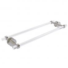 Allied Brass CV-41-BB-24-SN - Clearview Collection 24 Inch Back to Back Shower Door Towel Bar