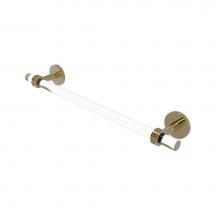 Allied Brass CV-41D-18-UNL - Clearview Collection 18 Inch Towel Bar with Dotted Accents