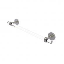 Allied Brass CV-41D-24-SN - Clearview Collection 24 Inch Towel Bar with Dotted Accents