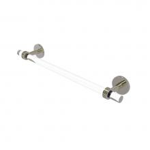 Allied Brass CV-41D-30-PNI - Clearview Collection 30 Inch Towel Bar with Dotted Accents