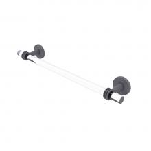 Allied Brass CV-41D-36-GYM - Clearview Collection 36 Inch Towel Bar with Dotted Accents