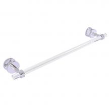 Allied Brass CV-41D-SM-24-PC - Clearview Collection 24 Inch Shower Door Towel Bar with Dotted Accents