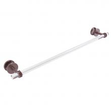 Allied Brass CV-41D-SM-30-CA - Clearview Collection 30 Inch Shower Door Towel Bar with Dotted Accents