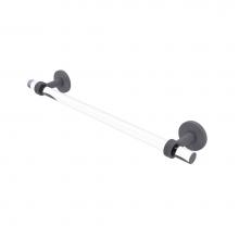 Allied Brass CV-41G-18-GYM - Clearview Collection 18 Inch Towel Bar with Groovy Accents
