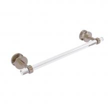 Allied Brass CV-41G-SM-18-PEW - Clearview Collection 18 Inch Shower Door Towel Bar with Groovy Accents