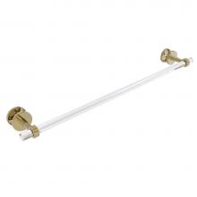 Allied Brass CV-41G-SM-30-UNL - Clearview Collection 30 Inch Shower Door Towel Bar with Groovy Accents