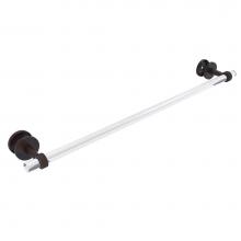 Allied Brass CV-41G-SM-30-VB - Clearview Collection 30 Inch Shower Door Towel Bar with Groovy Accents