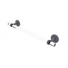 Allied Brass CV-41T-18-GYM - Clearview Collection 18 Inch Towel Bar with Twisted Accents