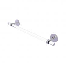 Allied Brass CV-41T-18-PC - Clearview Collection 18 Inch Towel Bar with Twisted Accents