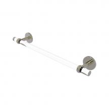 Allied Brass CV-41T-18-PNI - Clearview Collection 18 Inch Towel Bar with Twisted Accents