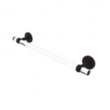 Allied Brass CV-41T-36-ORB - Clearview Collection 36 Inch Towel Bar with Twisted Accents