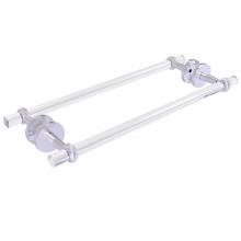 Allied Brass CV-41T-BB-18-SCH - Clearview Collection 18 Inch Back to Back Shower Door Towel Bar with Twisted Accents