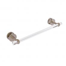 Allied Brass CV-41T-SM-18-PEW - Clearview Collection 18 Inch Shower Door Towel Bar with Twisted Accents