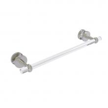 Allied Brass CV-41T-SM-18-SN - Clearview Collection 18 Inch Shower Door Towel Bar with Twisted Accents