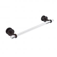 Allied Brass CV-41T-SM-18-VB - Clearview Collection 18 Inch Shower Door Towel Bar with Twisted Accents