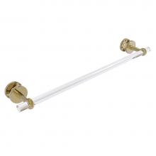 Allied Brass CV-41T-SM-24-UNL - Clearview Collection 24 Inch Shower Door Towel Bar with Twisted Accents