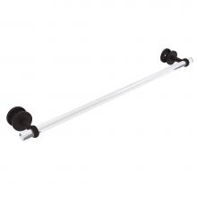 Allied Brass CV-41T-SM-30-ORB - Clearview Collection 30 Inch Shower Door Towel Bar with Twisted Accents