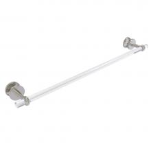 Allied Brass CV-41T-SM-30-SN - Clearview Collection 30 Inch Shower Door Towel Bar with Twisted Accents