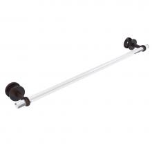 Allied Brass CV-41T-SM-30-VB - Clearview Collection 30 Inch Shower Door Towel Bar with Twisted Accents