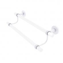 Allied Brass CV-72T-36-WHM - Clearview Collection 36 Inch Double Towel Bar with Twisted Accents