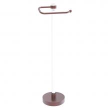 Allied Brass CVTS-25-CA - Clearview Collection Euro Style Free Standing Toilet Paper Holder - Antique Copper